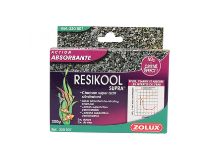 Zolux Wkład do filtra akwarium oczyszcza wodę Resikool Supra 200 g Actizoo