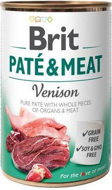Brit Pate & Meat Dog Venison puszka 400g