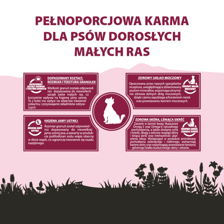Karma sucha dla psa PUPIL Premium MINI bogata w wołowinę 1,6 kg