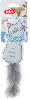ZOLUX Zabawka dla kota z piórami i kocimiętką kot kołnierz CHATOUILLE 15cm