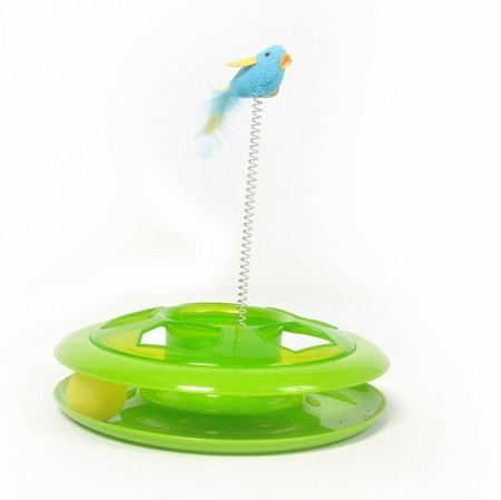 DUVO+ ZABAWKA DLA KOTA "HAPPY HOOP" ZIELONA 26cm  1717041