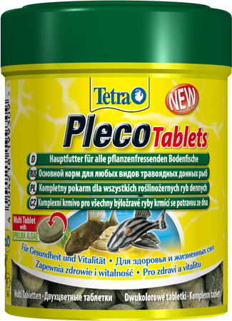 TETRA Pleco Tablets 275 Tab. pokarm tonące tabletki dla ryb dennych
