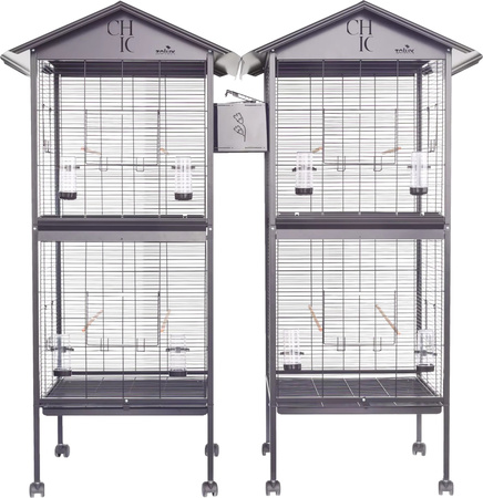 ZOLUX Woliera dla ptaków CHIC DUO czarna H165