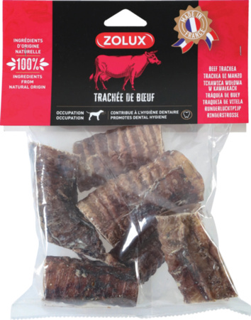 ZOLUX Przysmak naturalny dla psa Tchawica wołowa pocięta 4-5 cm, 200 g
