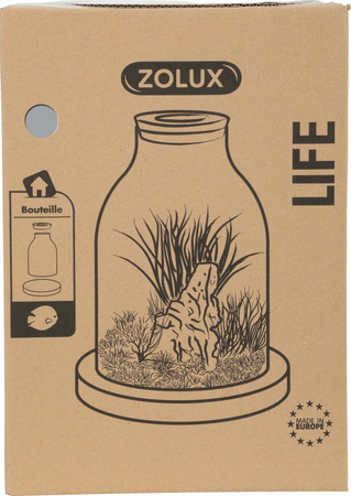 Zolux Akwarium Butelka LIFE 12 l kol. szary