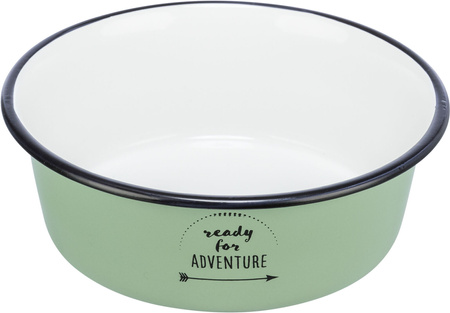 TX-25212 MISKA STALOWA / EMALIOWANA 0.9l  / 17cm ZIELONA