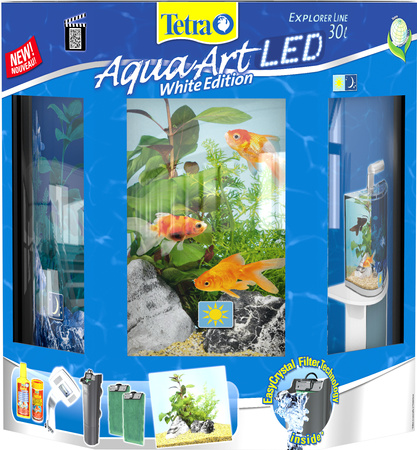 *- Tetra AquaA. Explorer LED Gold 30 L kol. biały