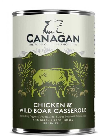 CANAGAN PIES pusz.400g CHICKEN&WILD BOAR JAGNIĘCINA /6
