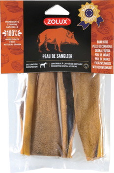 Zolux Przysmak naturalny dla psa Skóra z dzika 15 cm 100 g