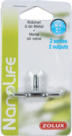 ZOLUX Zaworek, zawór metalowy z regulacją przepływu 2 wyjscia
