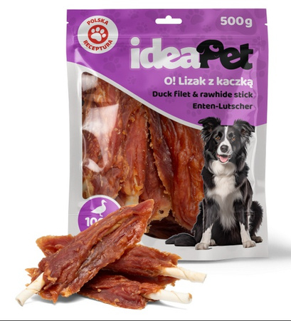IdeaPet Lizak z kaczką 500g