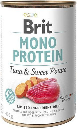 Brit Mono Protein Tuna & Sweet Potato puszka 400g