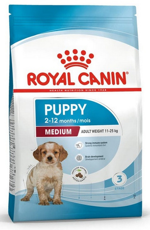 Royal Canin Medium Puppy karma sucha dla szczeniąt, od 2 do 12 miesiąca, ras średnich 4kg