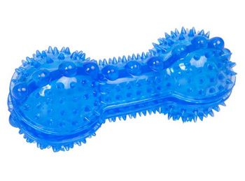 Dingo Zabawka dla psa - Smakowita kość z kolcami 15x6cm niebieska