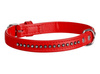 Dingo Obroża Glamour 1,4x35cm czerwona