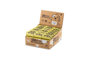 STARCHBAG Kompostowalne BIOworki na odchody 63 rolki x 15szt, kol. zielony