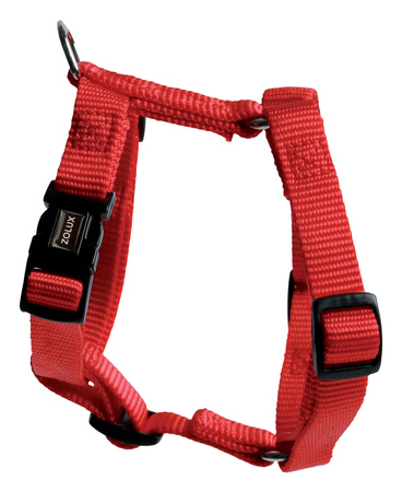 Zolux Szelki dla psa nylonowa taśma 30/45cm 15mm kol. czerwony
