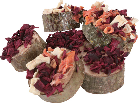 ZOLUX Drewniane krążki dla gryzoni i królików mix EDEN 40 g