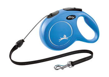 FLEXI Smycz automatyczna dla psa NEW CLASSIC linka M 8m niebieska